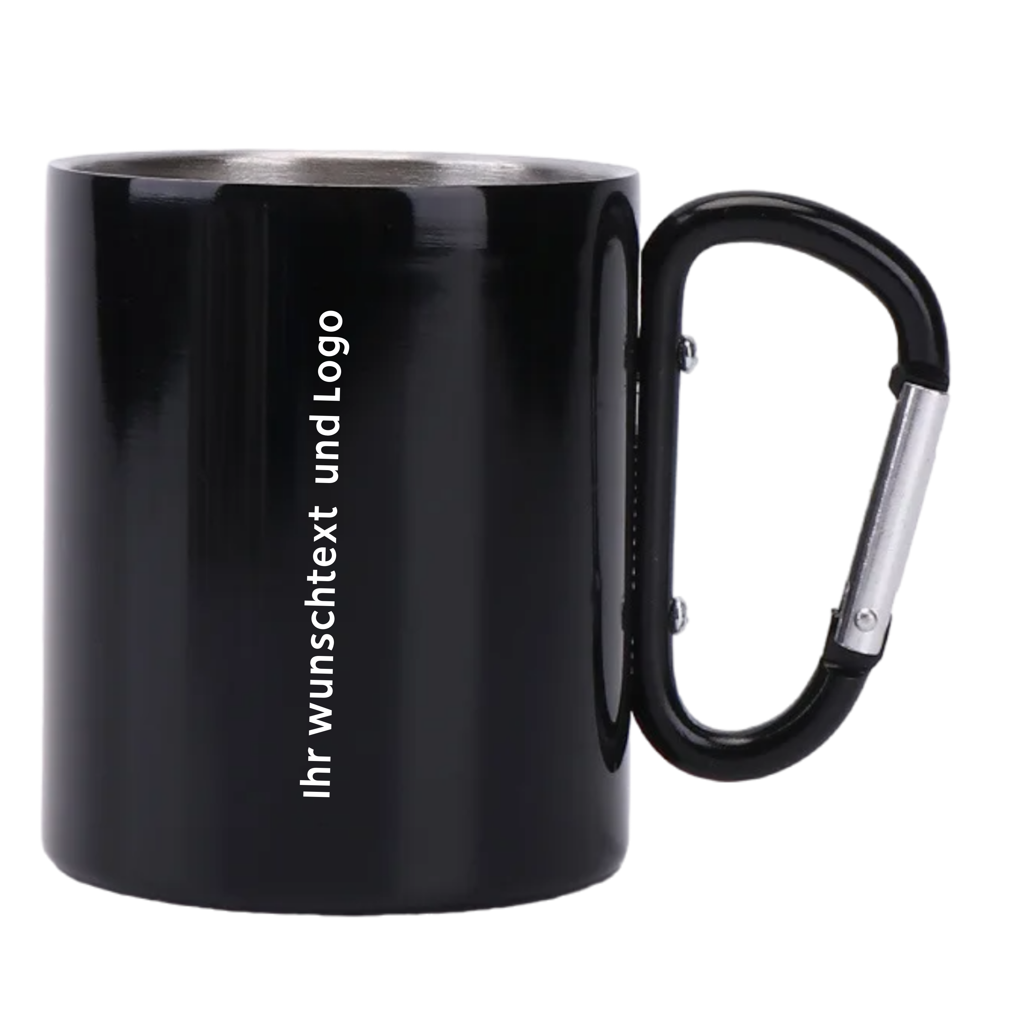 Personalisierte 220ml Outdoor für Camping und Reise Edelstahl Tasse Karabiner Haken Griff und Picknick Wasser Becher Wanderung Tragbare tassen