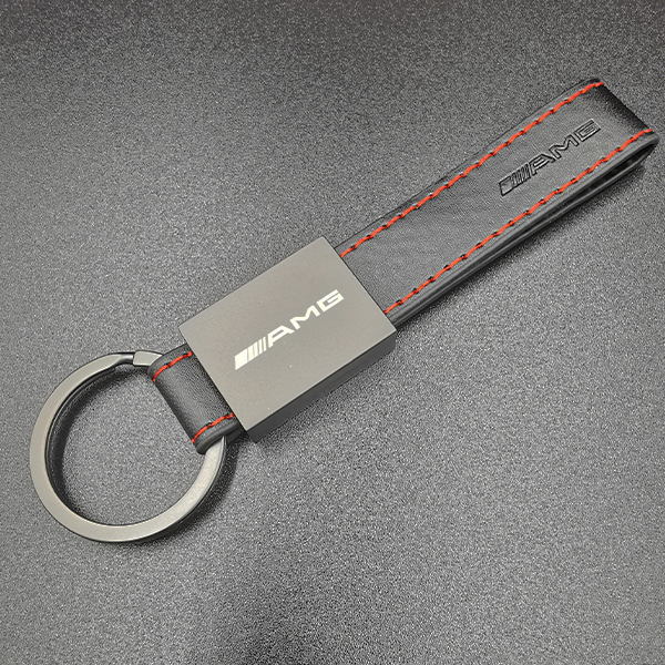Personalisiere Metall Leder 3D Logo Schlüsselanhänger für Ihr spezielles Auto wie BMW/M- Audi S-Line- RS- AMG -R