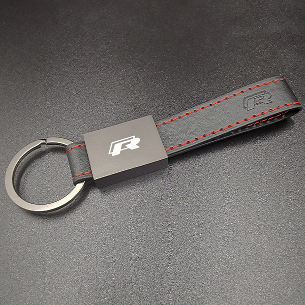 Personalisiere Metall Leder 3D Logo Schlüsselanhänger für Ihr speziell