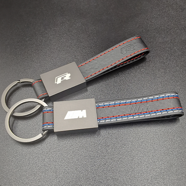 Personalisiere Metall Leder 3D Logo Schlüsselanhänger für Ihr speziell
