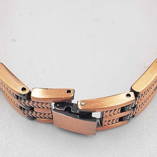 Personalisierte Herren armband top modernes und  engmaschiges Retro-Kupferarmband