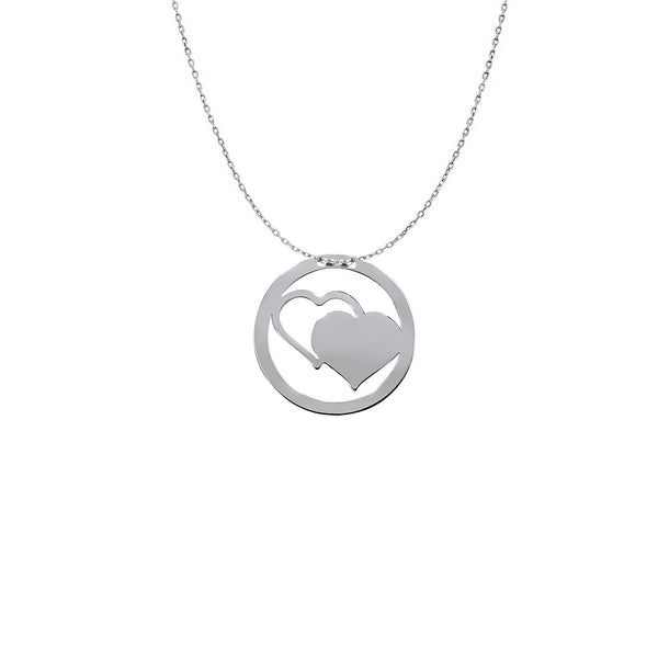 Persolisierte 925 Silber besonderes Damencollier in Herzform. Mit dieser individuellen Halskette beweisen Sie Ihre Liebe.