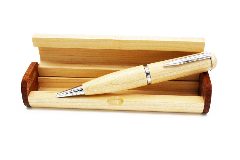 Personalisiere Kugelschreiber aus Holz mit Geschenkbox USB-Stick personalisiertes Logo 8GB / 16GB