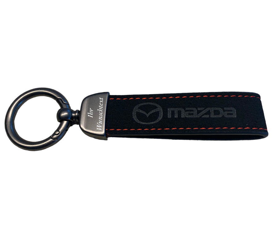 Personalisiere Echtes Leder Luxus Auto Schlüsselanhänger Auto Logo Mazda Auto Schlüsselanhänger