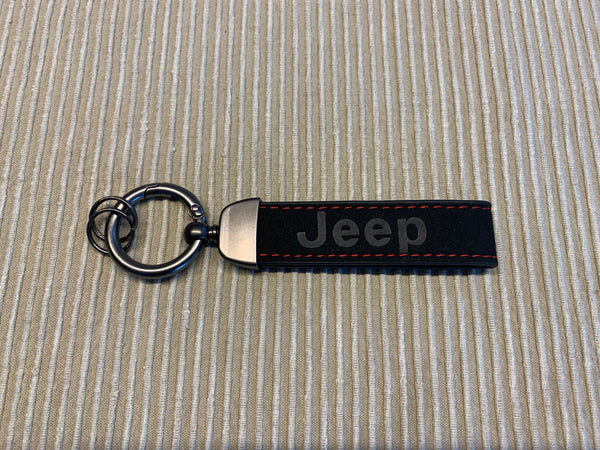 Personalisiere Echtes Leder Luxus Auto Schlüsselanhänger Auto Logo Jeep Auto Schlüsselanhänger