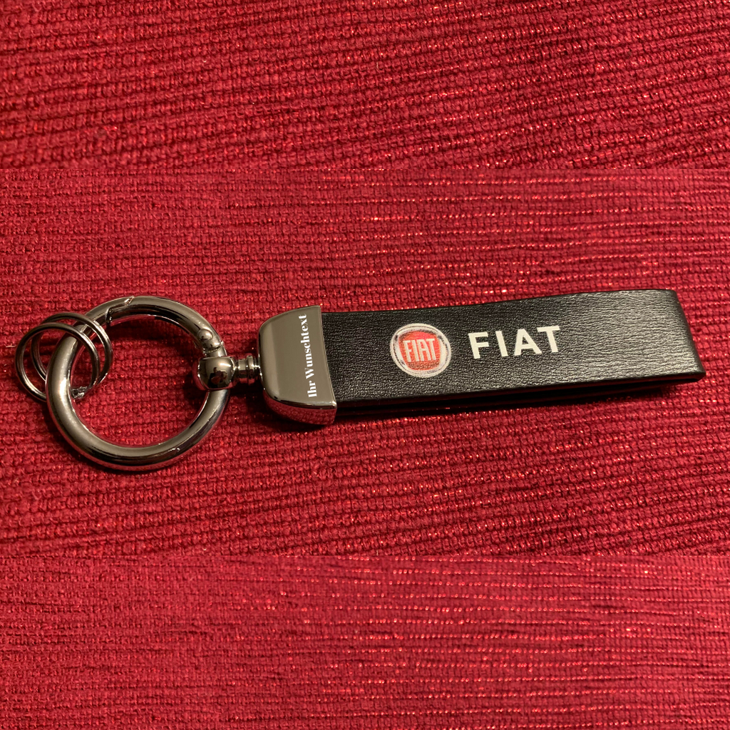 Personalisiere Echtes Leder Luxus Auto Schlüsselanhänger Auto Logo Fia