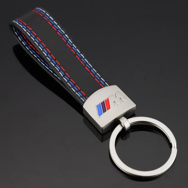 Personalisiere Metall Leder 3D Logo Schlüsselanhänger für Ihr spezielles  Auto wie BMW/M- Audi S-Line- RS