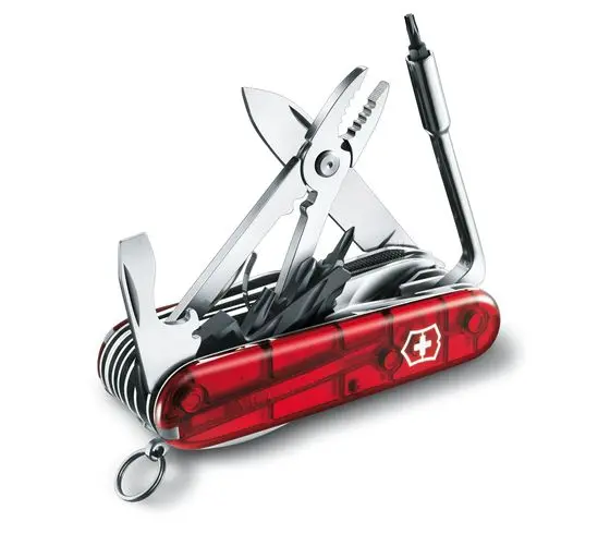 VICTORINOX CYBER TOOL  IN ROT – 1.7775.T ,MIT GRATIS GRAVUR