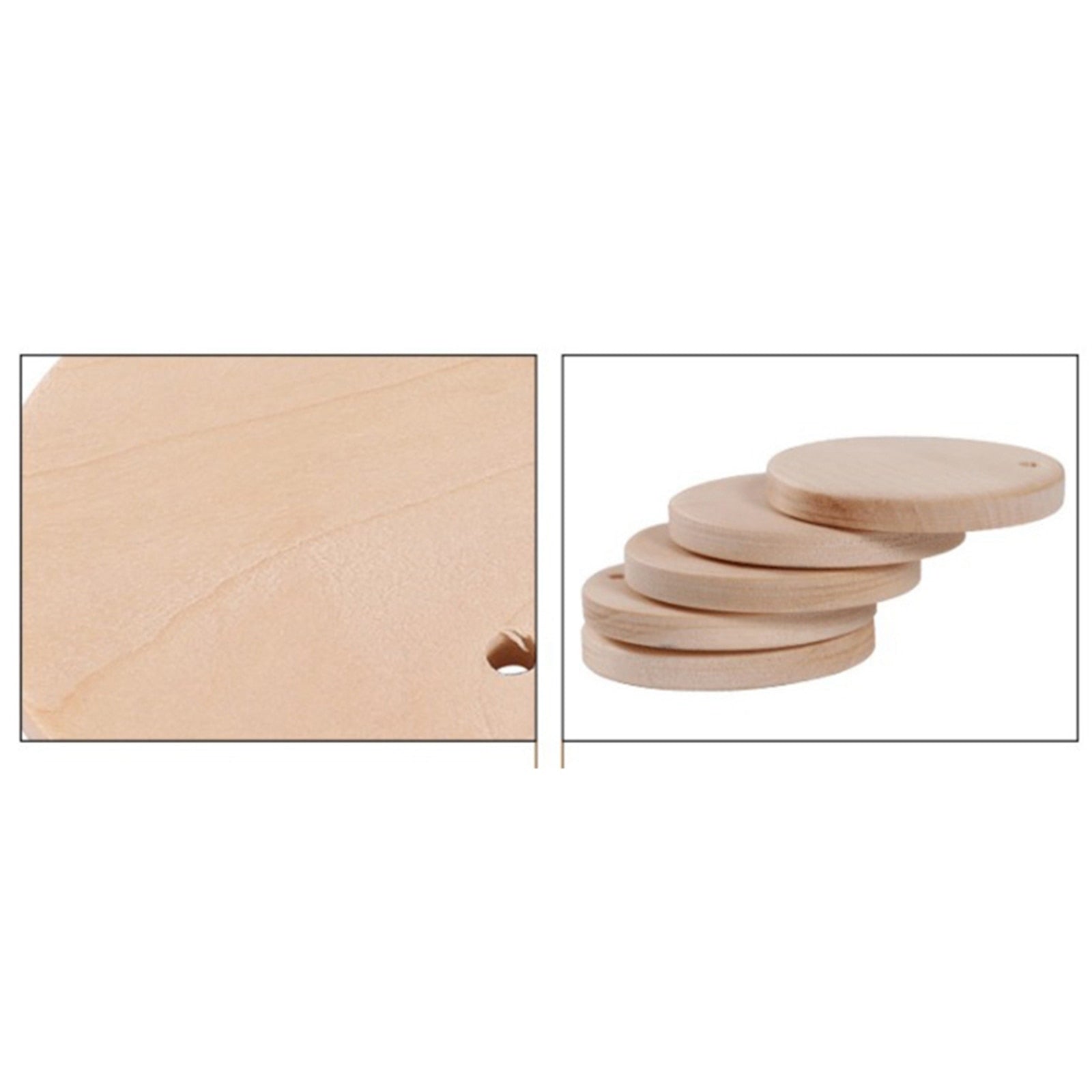 Personalisierte Handwerk Holz Rohlinge Personalisiere Schlüsselanhänger Vorgebohrten Holz Disc Handwerk DIY Schlüsselring.