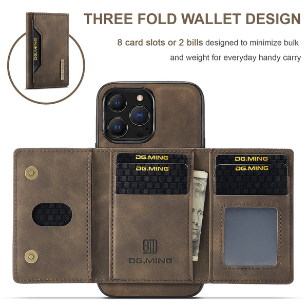 Personalisiere 2 in 1 Abnehmbare Back Abdeckung Für iPhone 14 Pro - 14 Pro Max -14 Plus  brieftasche Fall mit Karte Halter Leder Tasche