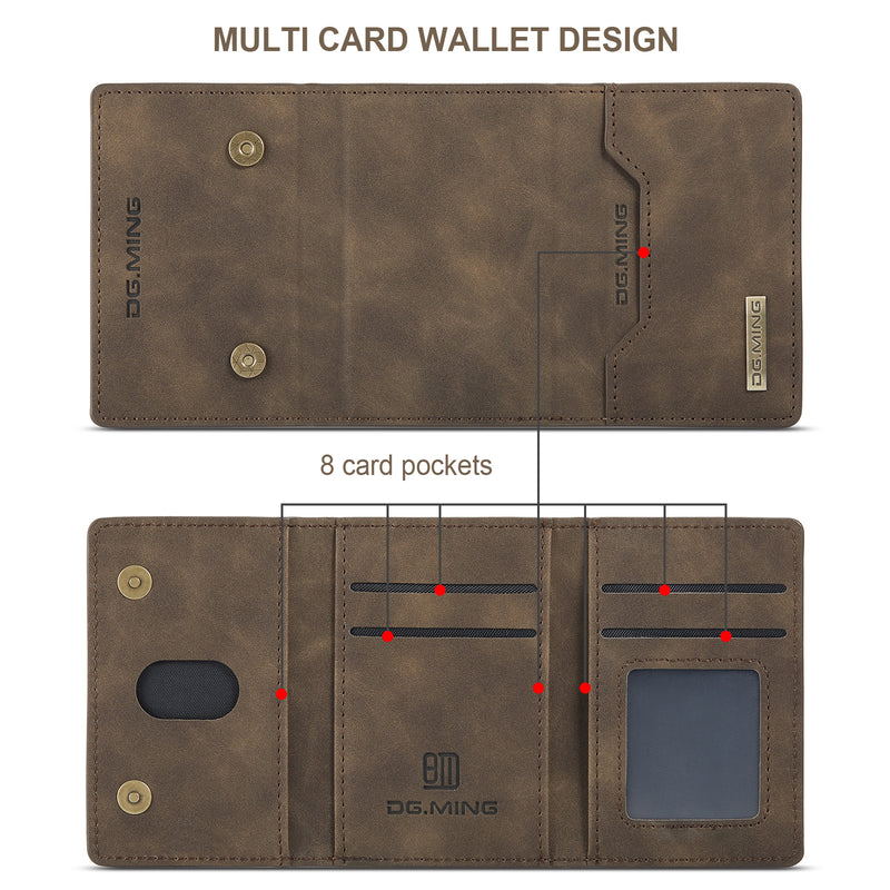 Personalisiere 2 in 1 Abnehmbare Back Abdeckung Für  IPhone 13 - IPhone 13 Pro - IPhone 13 Pro Max brieftasche Fall mit Karte Halter Leder Tasche